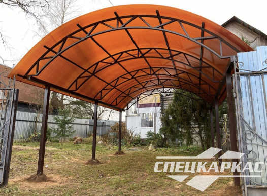 Автонавес для машины из поликарбоната №76 - фото 1708